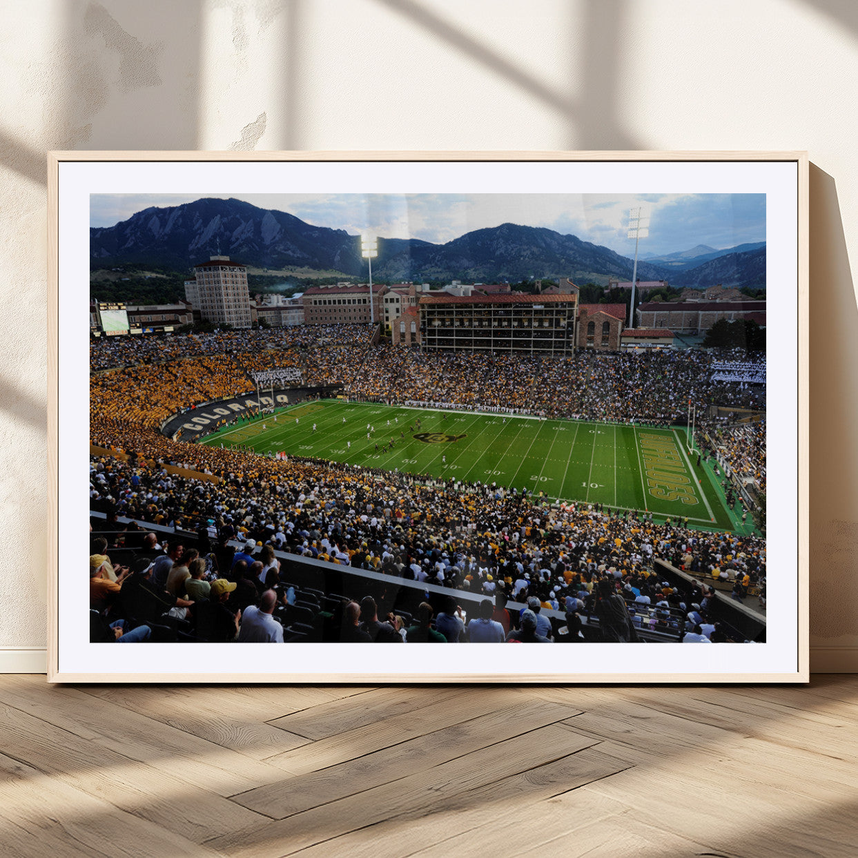 MGC-FP-36x24 - Folsom Field - University of Colorado Buffaloes Football Stadium Wall Art | Ready to Hang and Framed