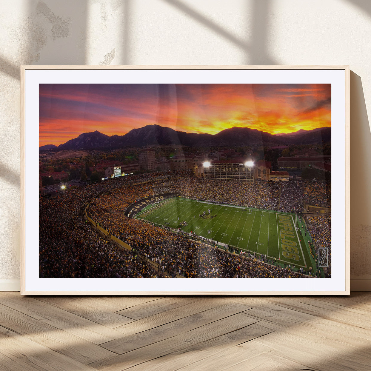 MGC-FP-36x24 - Folsom Field - University of Colorado Buffaloes Football Stadium, Colorado Buffaloes Wall Art Canvas