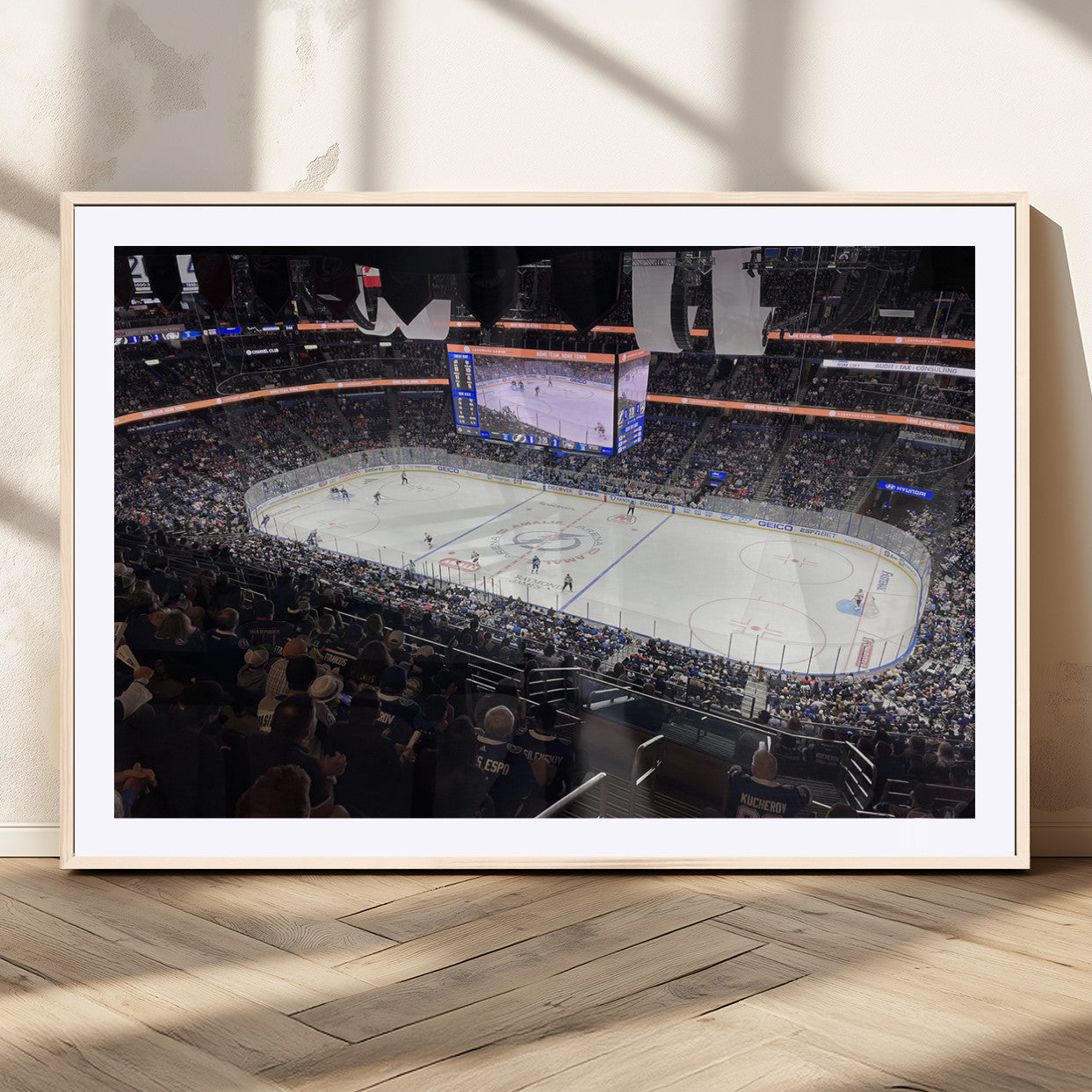 MGC-FP-36x24 - Amalie Arena Florida Wall Art Canvas Print - NHL Hockey Stadium Print