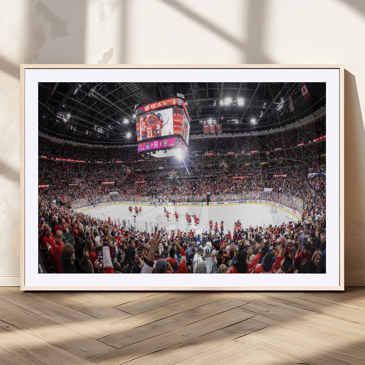MGC-FP-36x24 - Amerant Bank Arena Wall Art Canvas Print - Basketball Arena Stadium Print