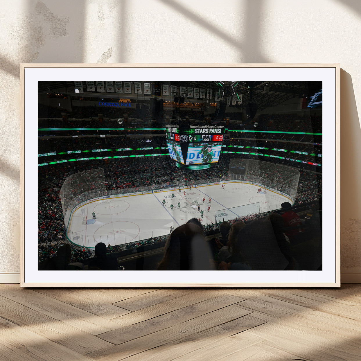 MGC-FP-36x24 - American Airlines Center Dallas Stars Wall Art Canvas Print - Dallas Hockey Arena Stadium Print