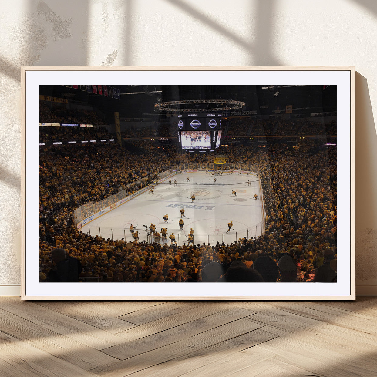 MGC-FP-36x24 - Bridgestone Arena - Nashville Predators Hockey Team Print - Nashville Wall Art Canvas Print
