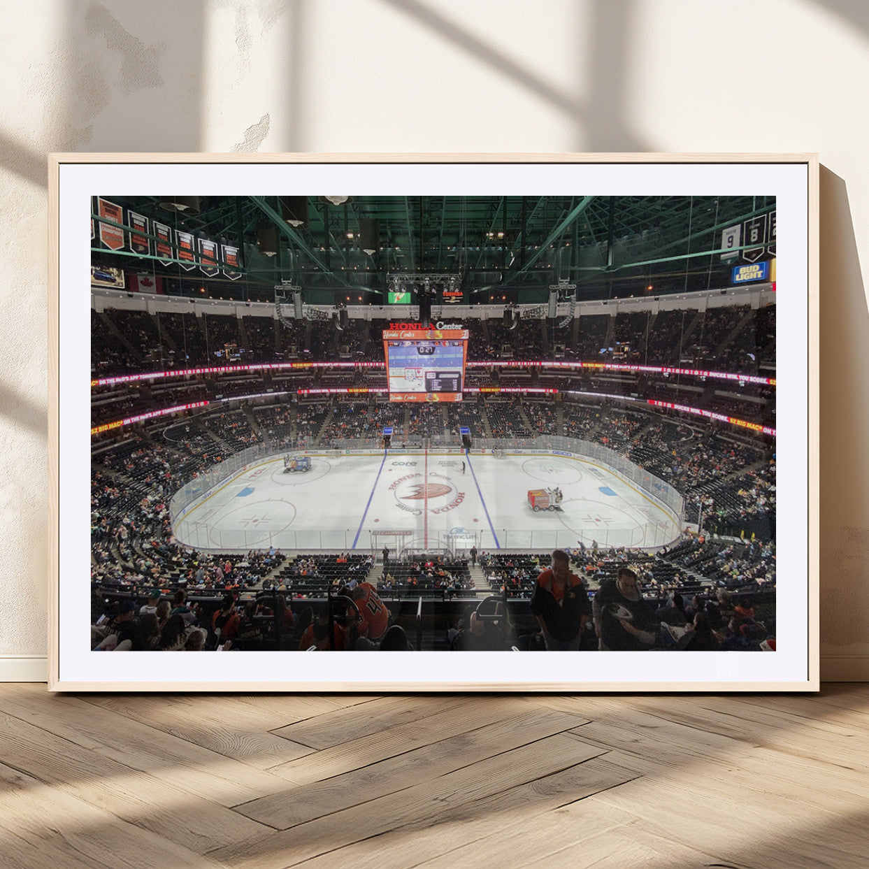 MGC-FP-36x24 - Honda Center California Anaheim Ducks Ice Hockey Stadium Canvas Print Wall Art