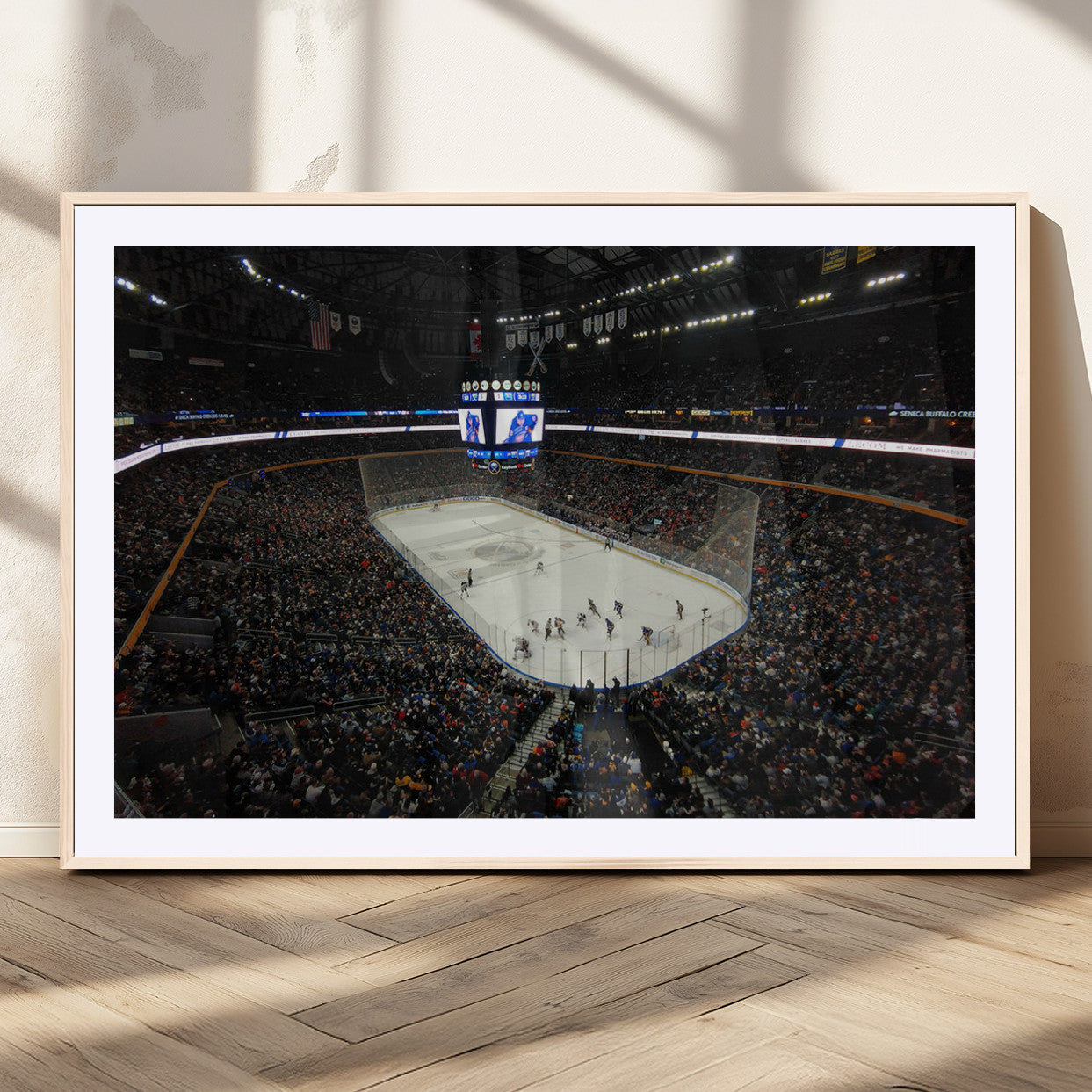 MGC-FP-36x24 - KeyBank Center New York Buffalo Sabres Hockey Stadium Canvas Print Wall Art