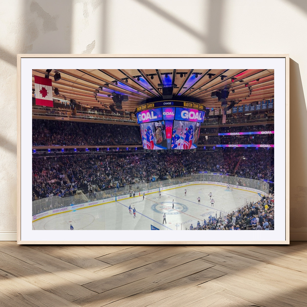 MGC-FP-36x24 - Madison New York Rangers Hockey Stadium Wall Art Canvas Print