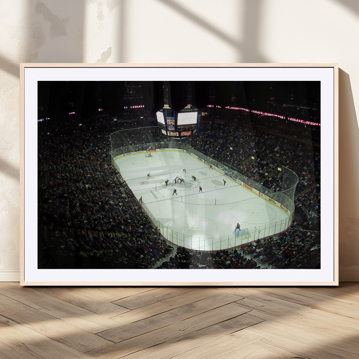 MGC-FP-36x24 - Nationwide Arena Ohio Columbus Blue Jackets Hockey Stadium Canvas Print Wall Art