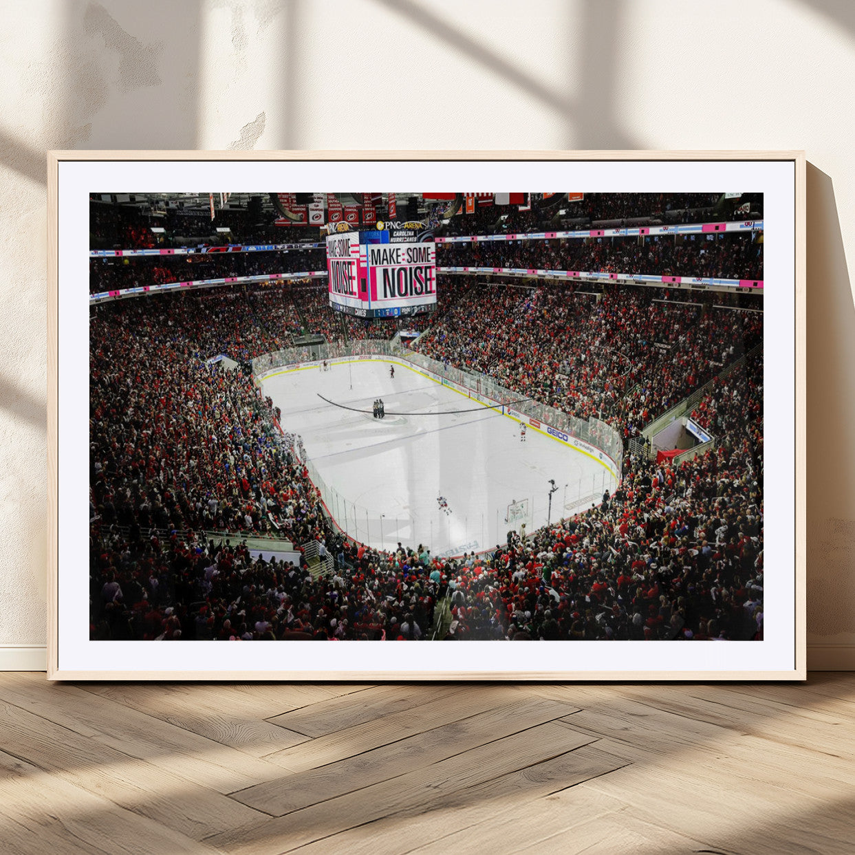 MGC-FP-36x24 - PNC Arena Raleigh North Carolina Hurricanes Hockey Stadium Wall Art Canvas, North Carolina