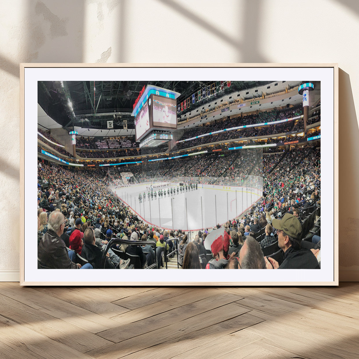 MGC-FP-36x24 - Xcel Energy Center St Paul Minnesota Wild Ice Hockey Stadium Canvas, Minnesota Wild Ice Hockey