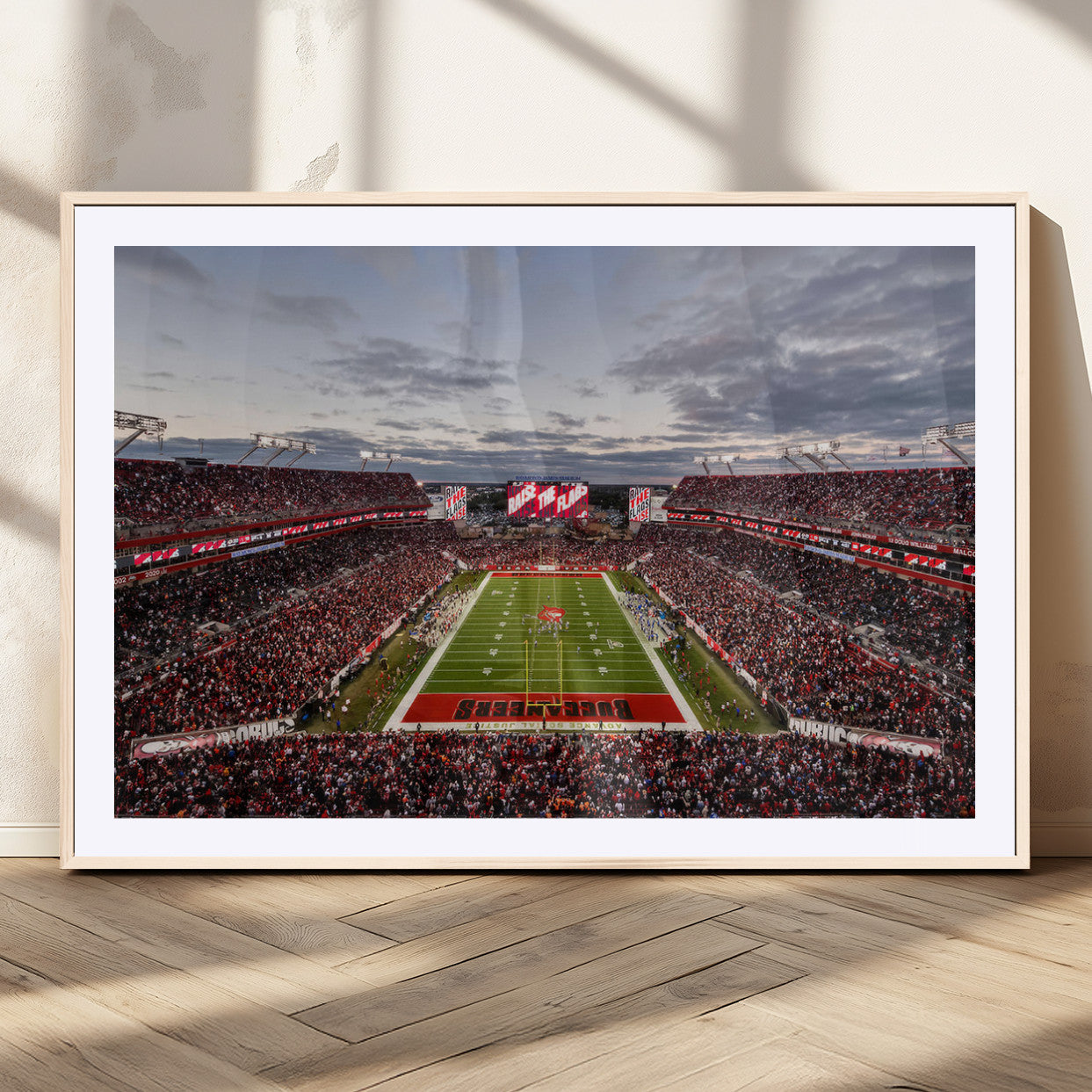 MGC-FP-36x24 - Florida Tampa Raymond James Stadium Wall Art Canvas Print - NFL Football Stadium Print Canvas