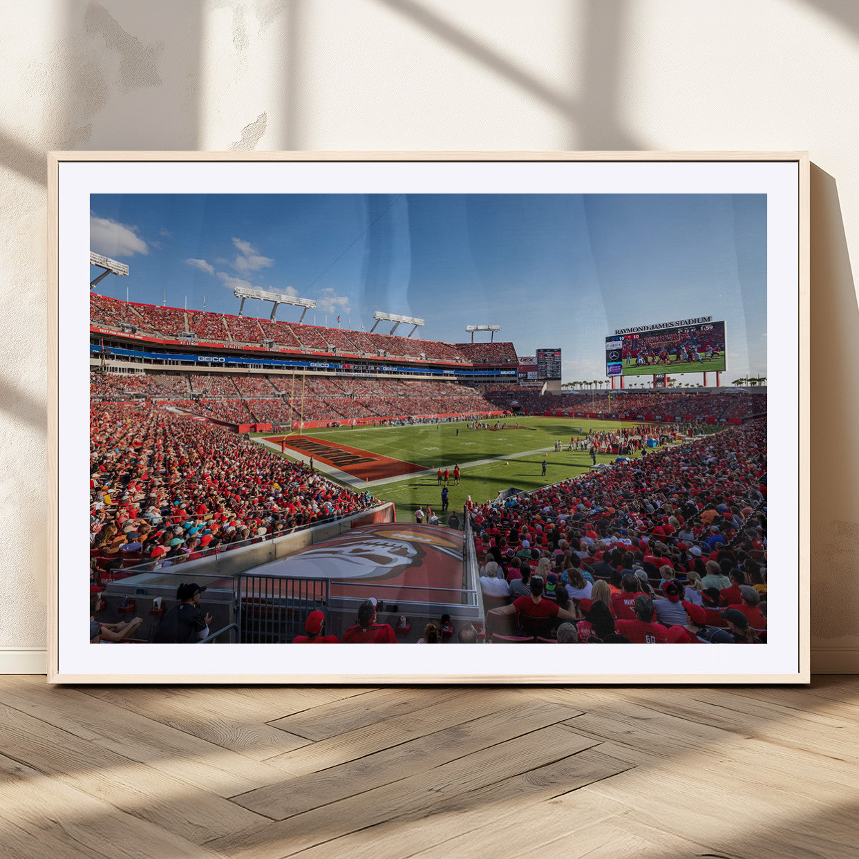 MGC-FP-36x24 - Florida Tampa Raymond James Stadium Wall Art Canvas Print - NFL Football Stadium Print