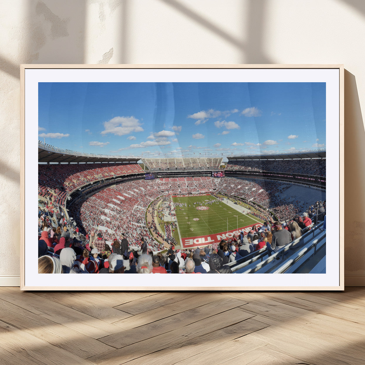 MGC-FP-36x24 - University of Alabama Crimson Tide Print Wall Art - Tuscaloosa Bryant-Denny Stadium Wall Art Canvas