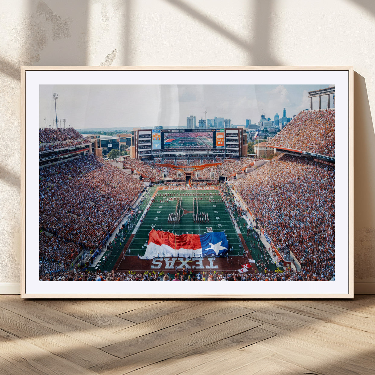 MGC-FP-36x24 - University of Texas Longhorns Football Team Canvas Print - Austin Darrell K Royal-Texas Memorial