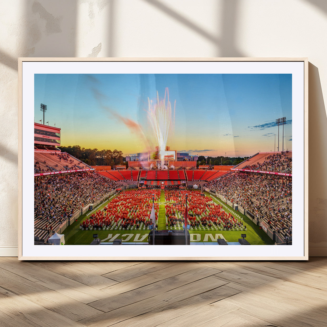 MGC-FP-36x24 - North Carolina State University Canvas Print, North Carolina State University Wolfpack Football Team