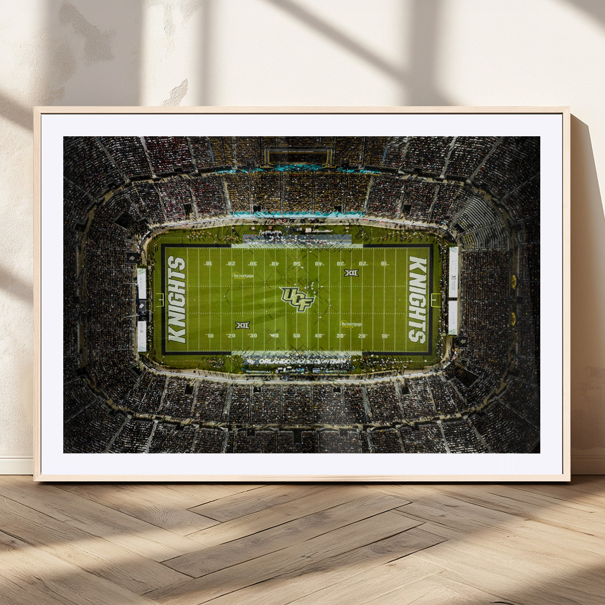 MGC-FP-36x24 - UCF Knights Football Team Print - Orlando FBC Mortgage Stadium Wall Art, UCF Knights Canvas Print
