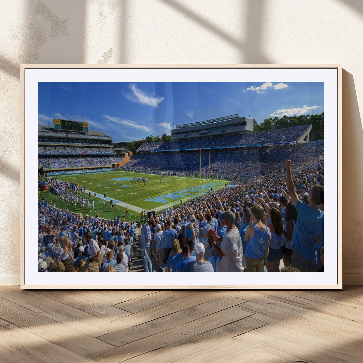 MGC-FP-36x24 - University of North Carolina Tar Heels Team Canvas Print - Chapel Hill Kenan Memorial Stadium Wall