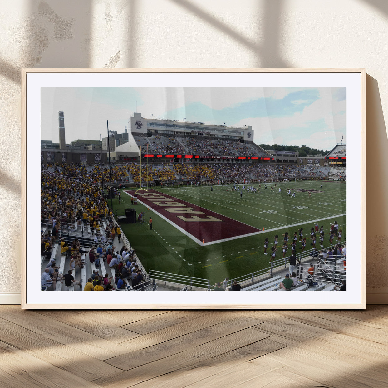 MGC-FP-36x24 - Boston College Eagles Football Team Print - Boston Alumni Stadium Wall Art Canvas Print