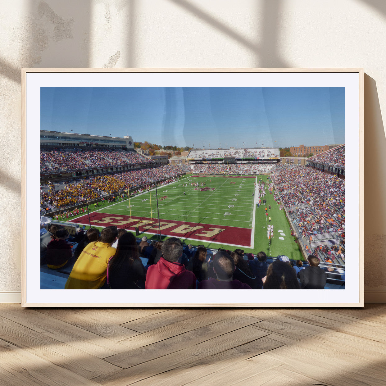 MGC-FP-36x24 - Boston College Eagles Football Team Print - Boston Alumni Stadium Wall Art Canvas Print