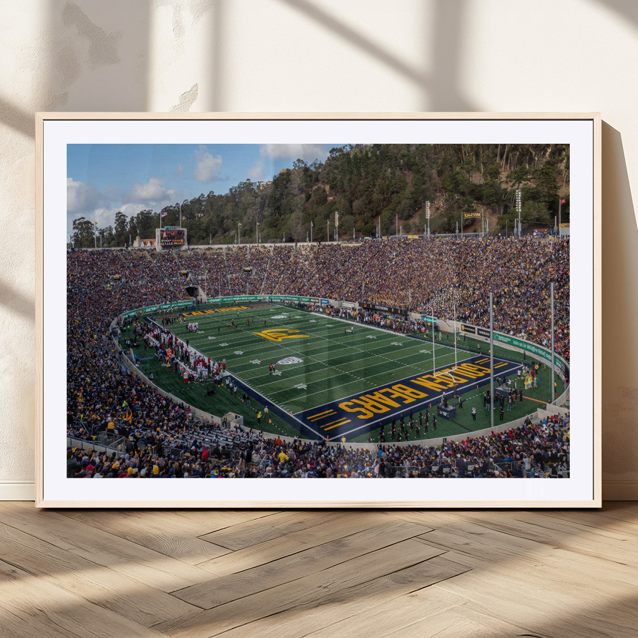 MGC-FP-36x24 - University of California Golden Bears Football Team Print - Berkeley California Memorial Stadium Art