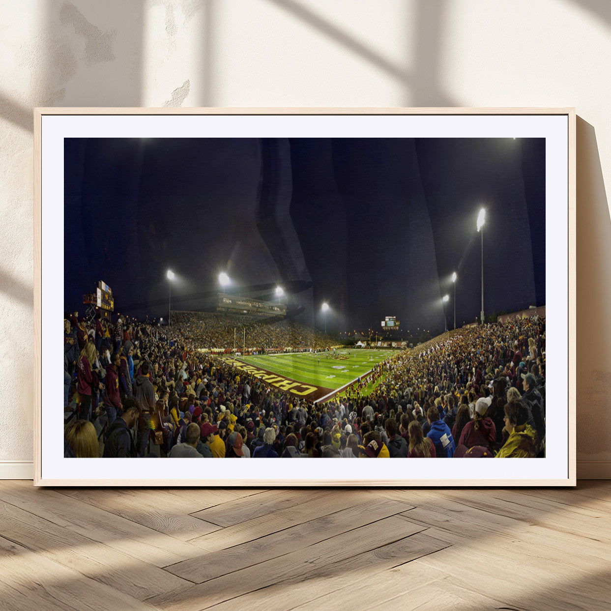 MGC-FP-36x24 - Central Michigan University Chippewas Canvas Wall Art, Football Team Print - Mount Pleasant