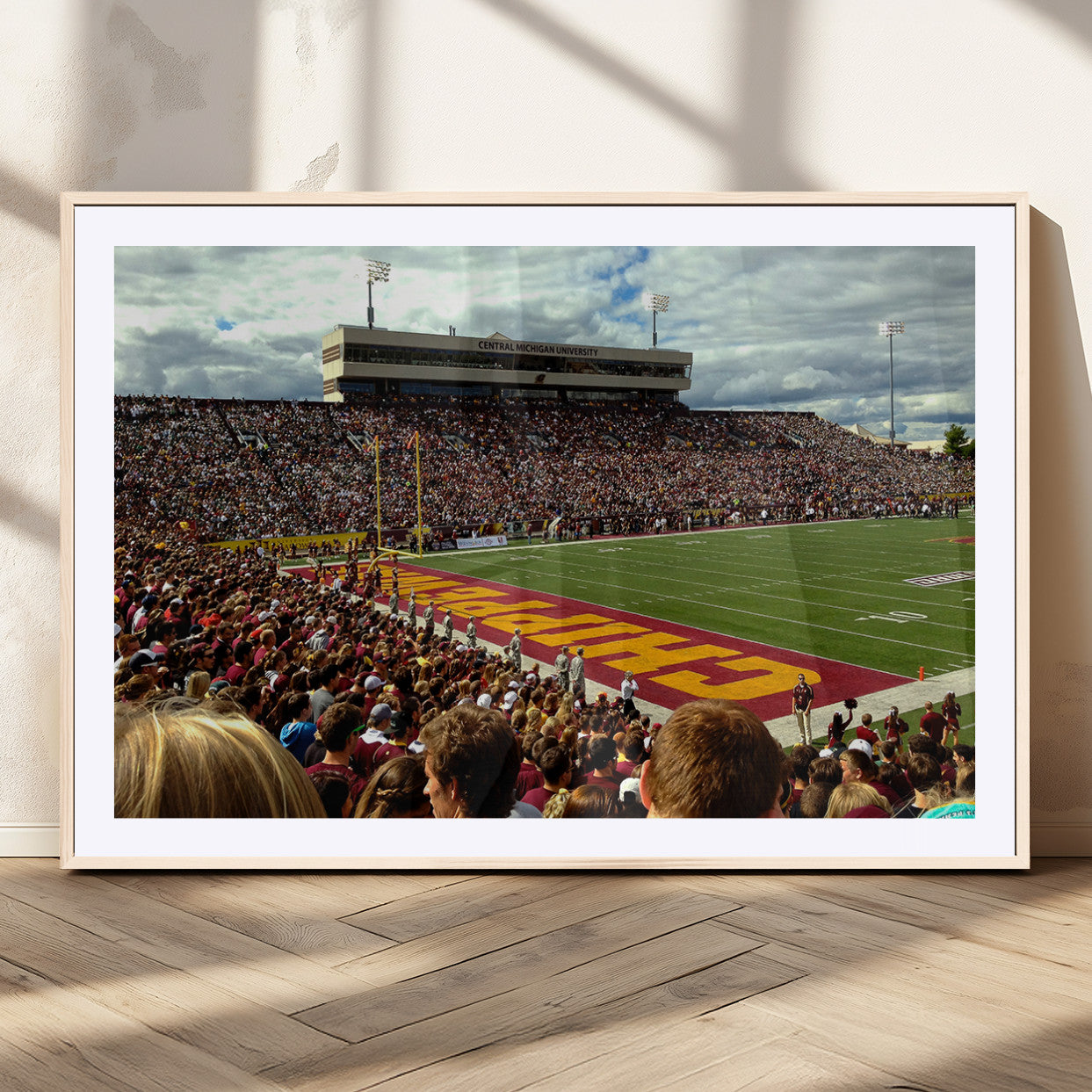 MGC-FP-36x24 - Central Michigan University Chippewas Football Team Print - Mount Pleasant Kelly/Shorts Stadium Wall