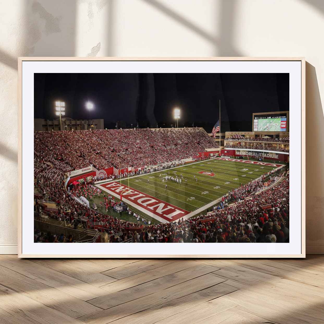 MGC-FP-36x24 - Indiana University Hoosiers Football Team Print Canvas