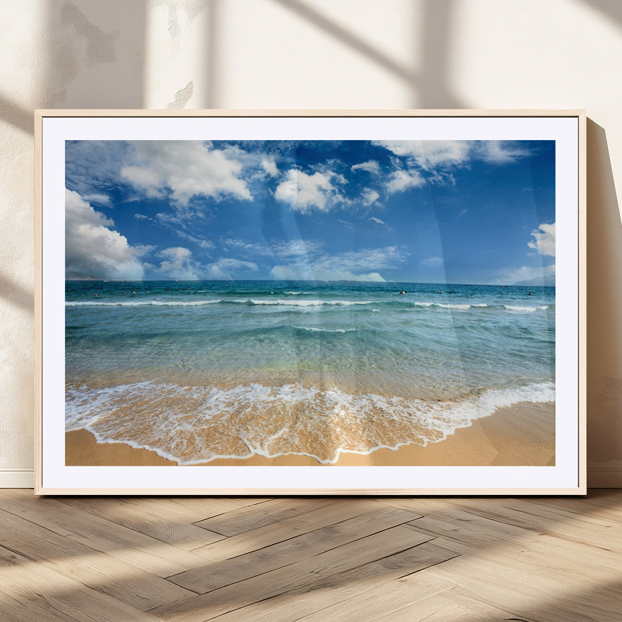 MGC-FP-36x24 - Sea View From the Beach Canvas Print