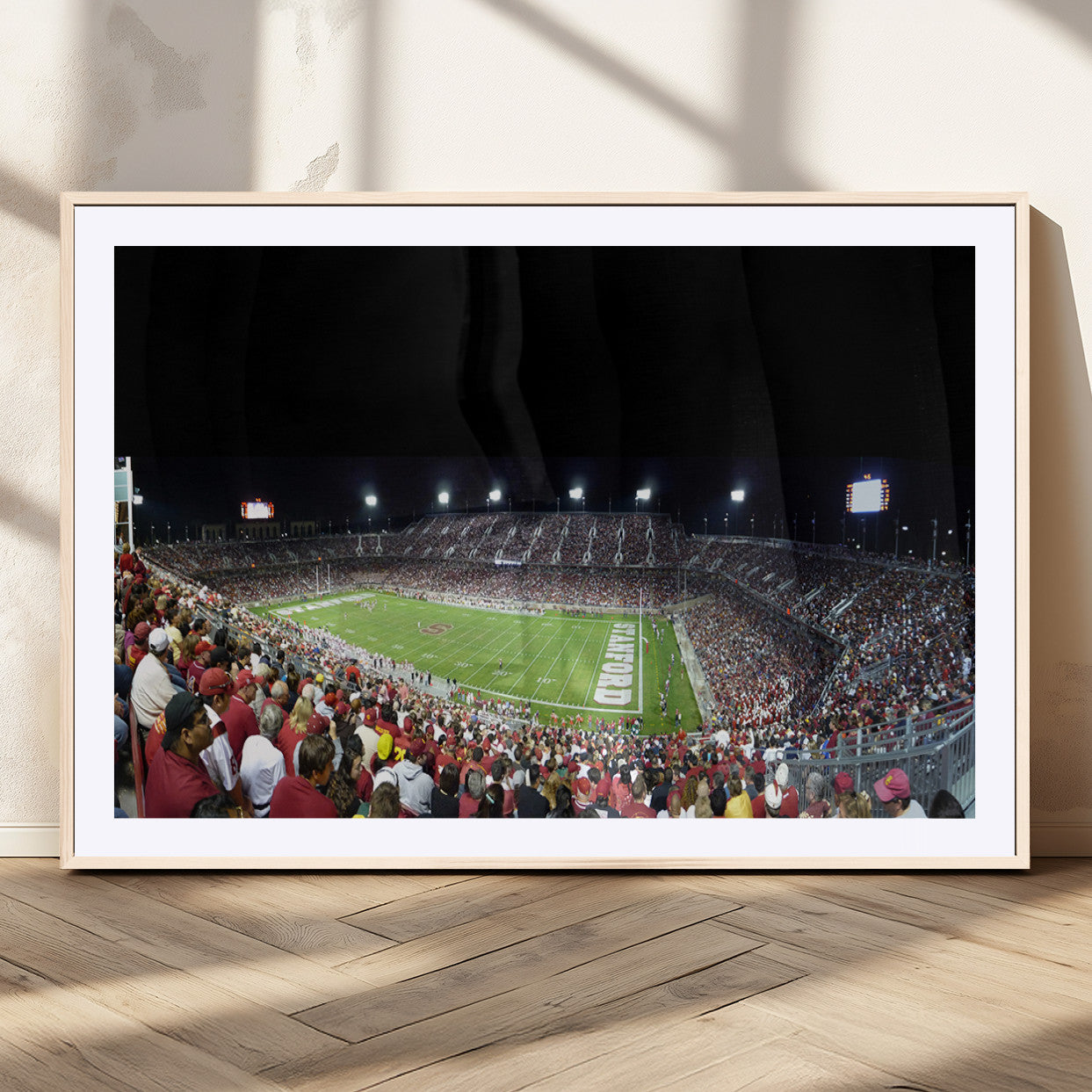 MGC-FP-36x24 - Stanford University Cardinal Football Team Print - Stanford Stadium Wall Art Canvas Print