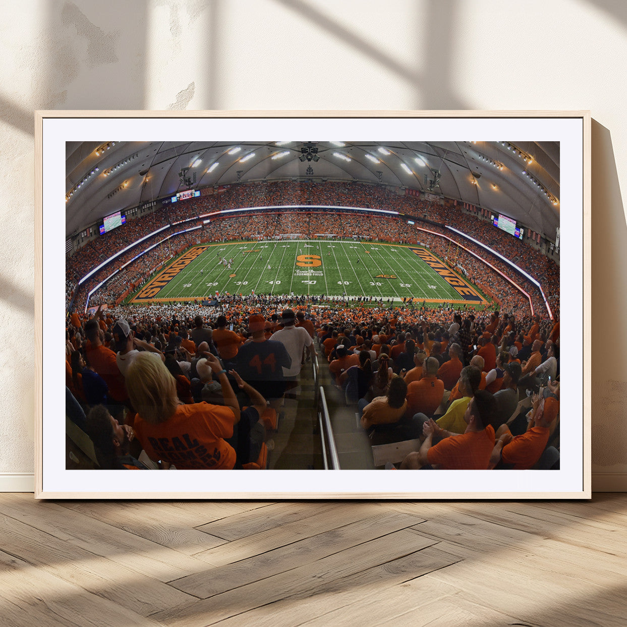 MGC-FP-36x24 - Syracuse University Orange Football Canvas Print, Football Team Print - Syracuse JMA Wireless Dome