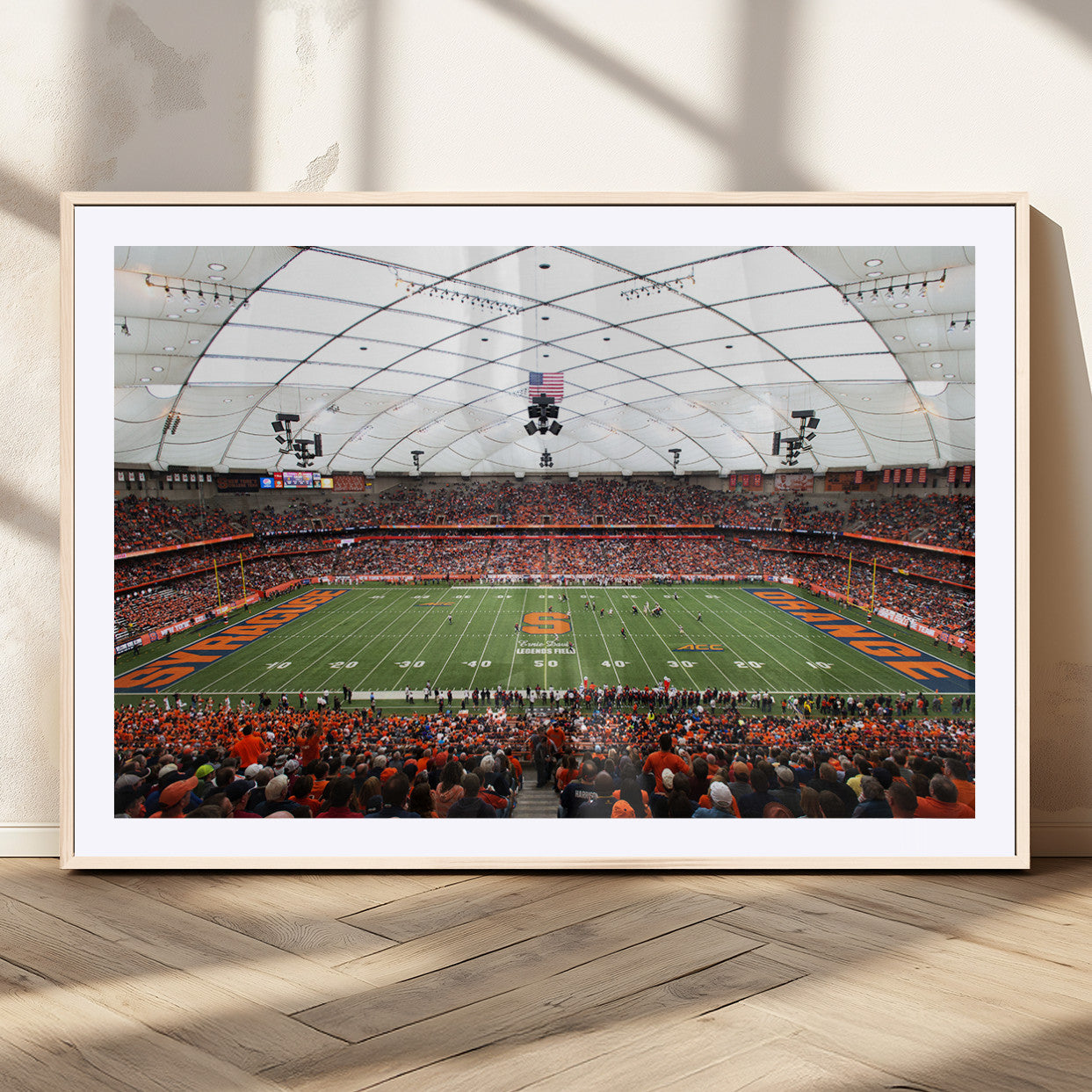 MGC-FP-36x24 - Syracuse University Orange Football Team Print - Syracuse JMA Wireless Dome Wall Art Canvas Print