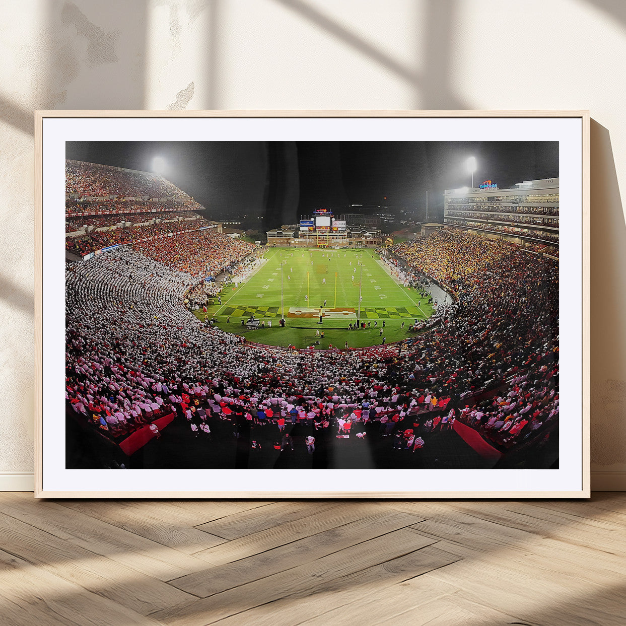 MGC-FP-36x24 - University of Maryland Terrapins Football Team Print - College Park SECU Stadium Wall Art Canvas