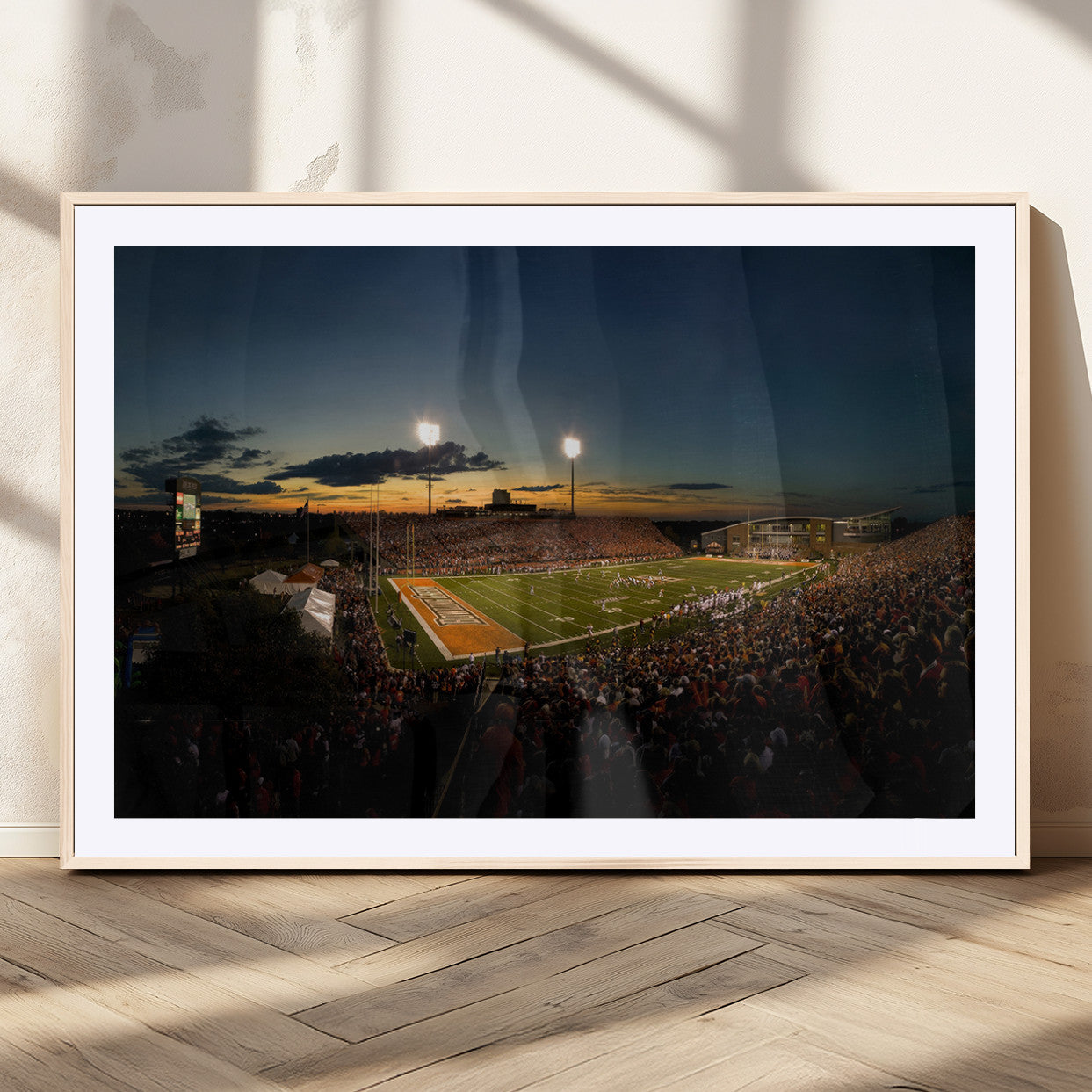 MGC-FP-36x24 - Ball State Cardinals Football Team Print - Muncie Scheumann Stadium Wall Art Canvas Print