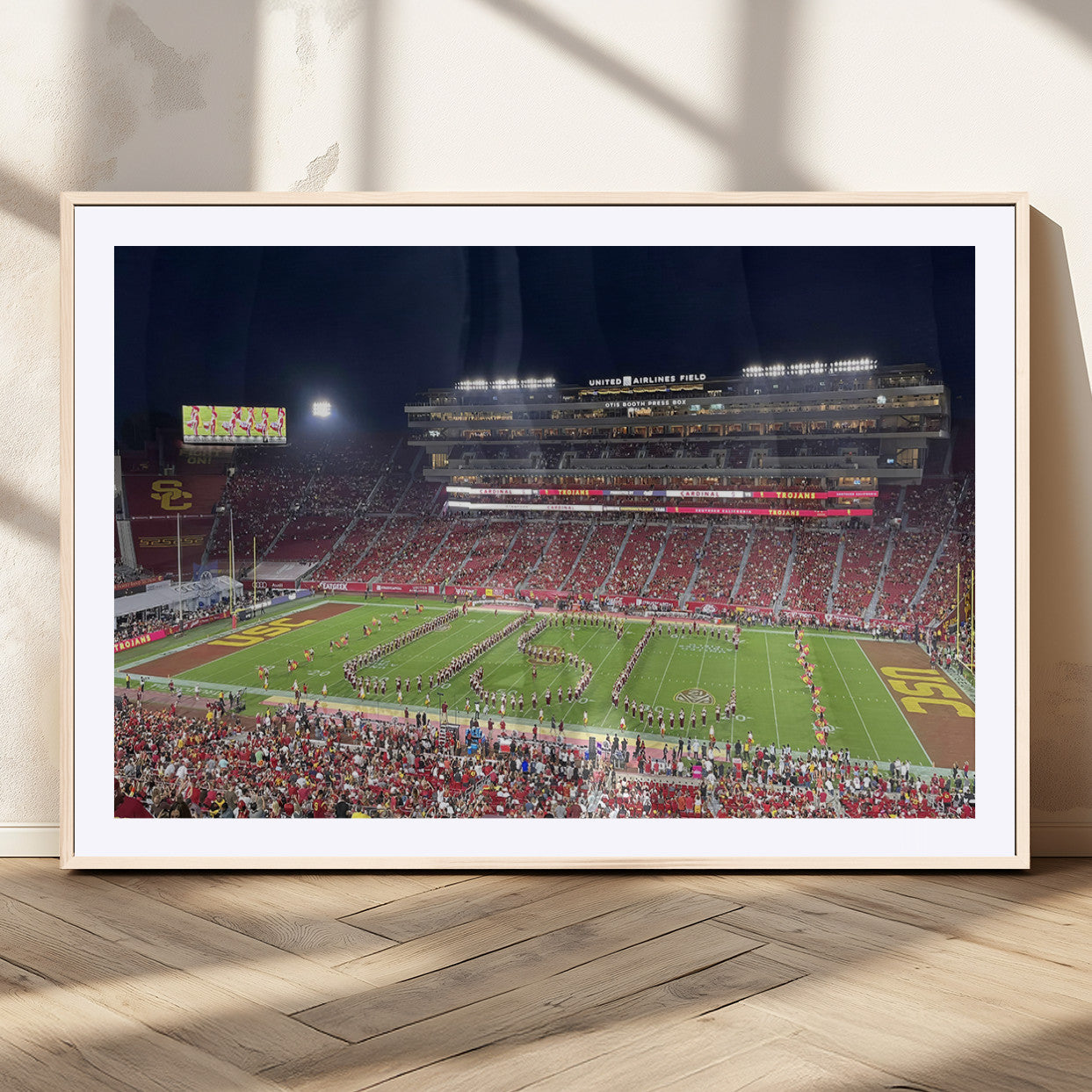MGC-FP-36x24 - The University of Southern California USC Trojans Football Team Print - Los Angeles Memorial