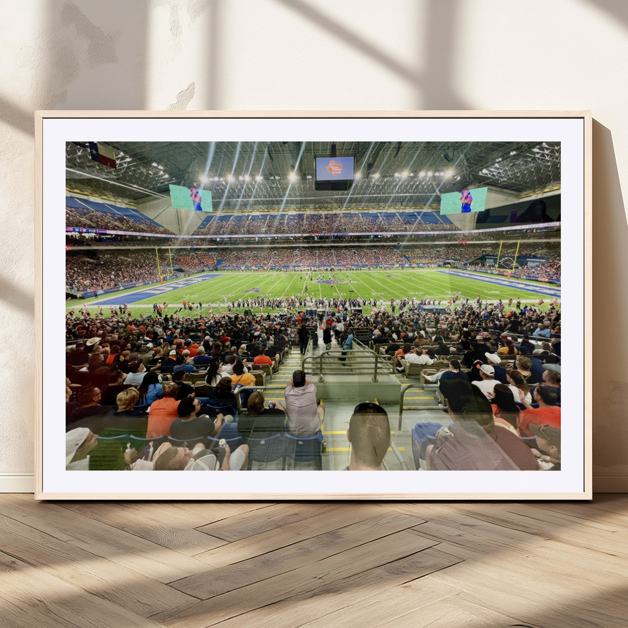 MGC-FP-36x24 - The University of Texas at San Antonio Roadrunners Football Team Print - San Antonio Alamodome Wall