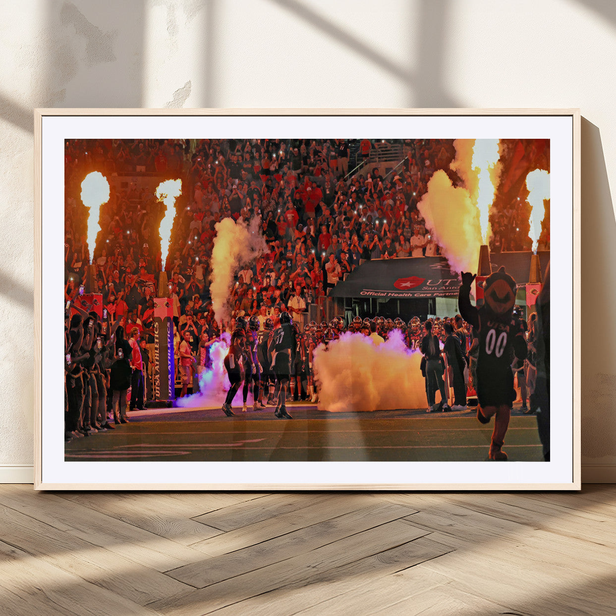 MGC-FP-36x24 - The University of Texas at San Antonio Roadrunners Football Team Print - San Antonio Alamodome Wall