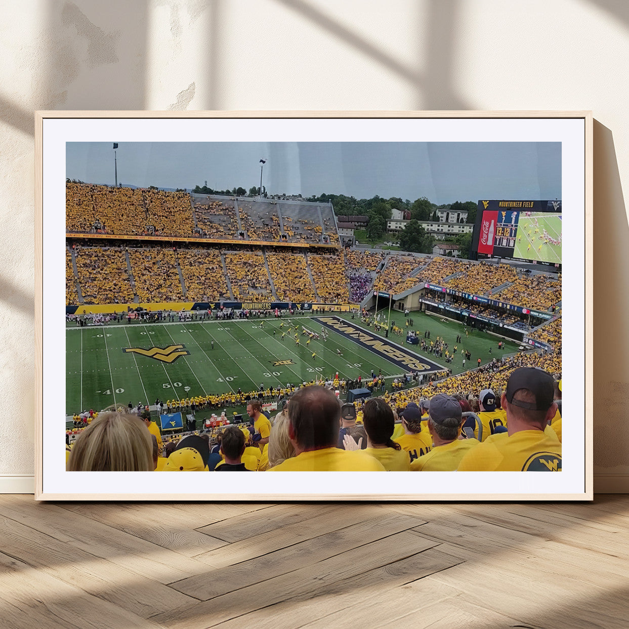 MGC-FP-36x24 - Puskar Stadium Canvas Print Wall Art - Morgantown Print - West Virginia University Mountaineers