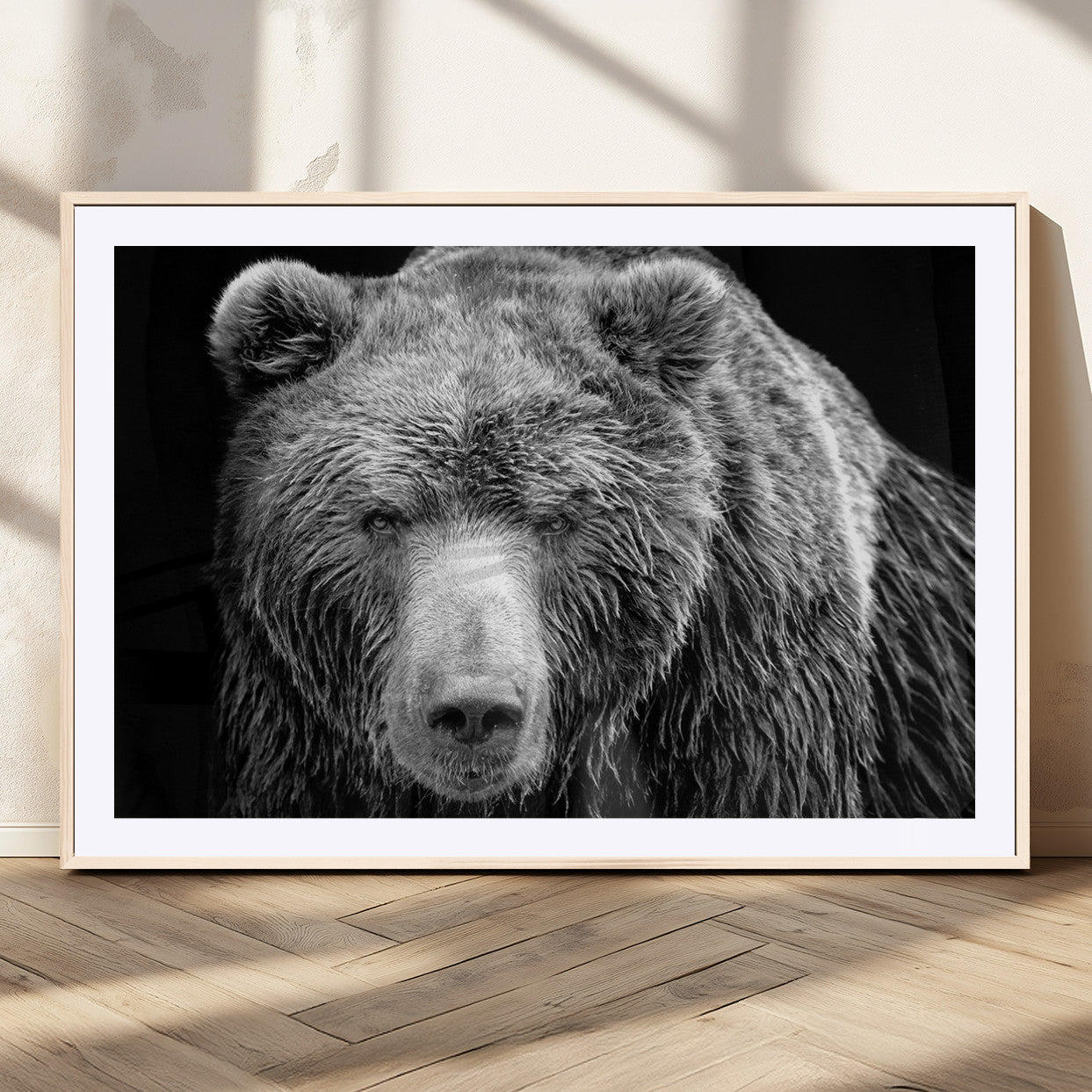 MGC-FP-36x24 - 399 Grizzly Bear Canvas Print | Ready to Hang Wall Art | Rustic Farmhouse & Cabin Decor | Wildlife