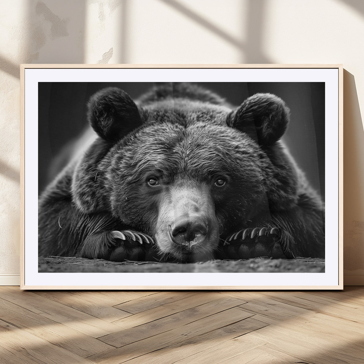 MGC-FP-36x24 - Resting Grizzly 399 Bear Canvas Print | Ready to Hang Wall Art | Rustic Cabin & Farmhouse Decor |