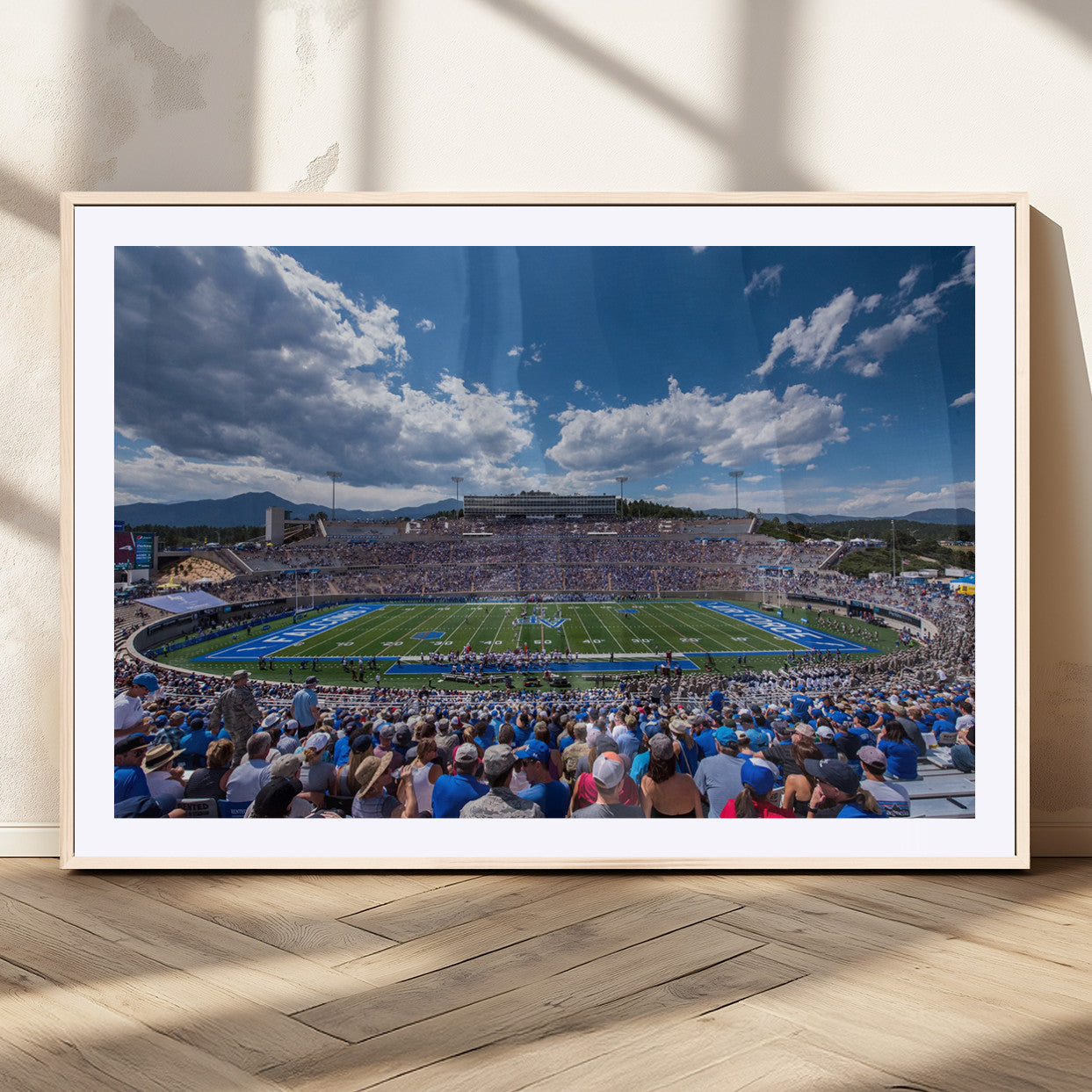 MGC-FP-36x24 - Air Force Falcons Football Team Print - Colorado Springs Falcon Stadium Wall Art Canvas Print