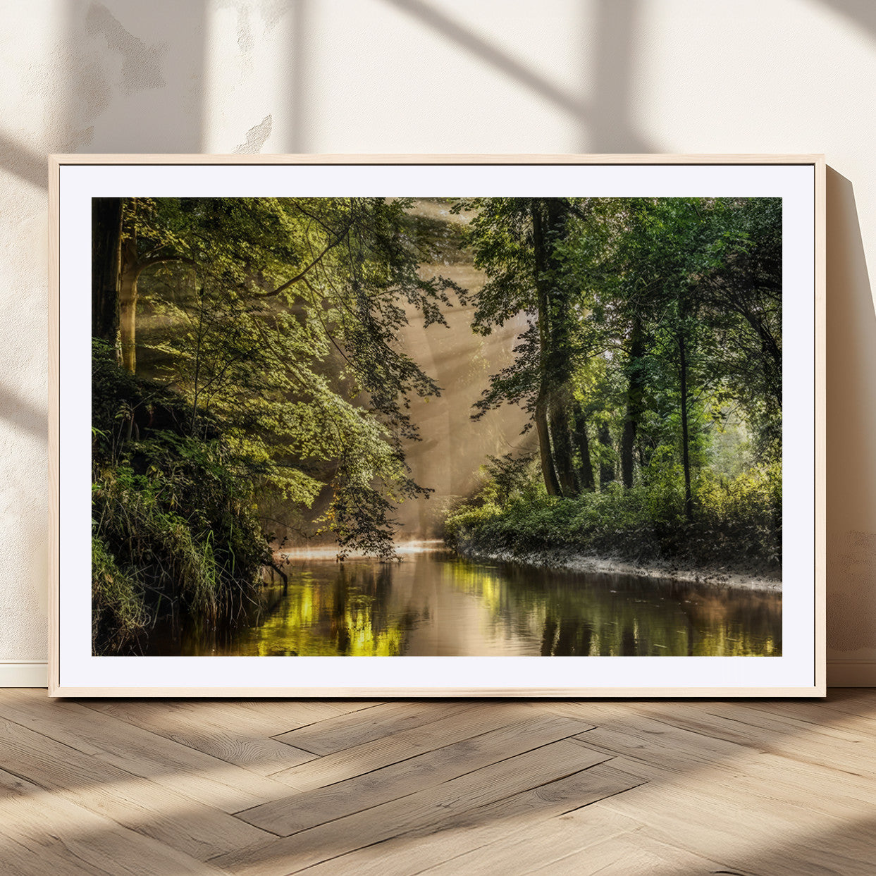 MGC-FP-36x24 - Forest Wall Art Print | River Landscape Wall Art | Perfect for Farmhouse Wall Decor, Cabin Wall Art