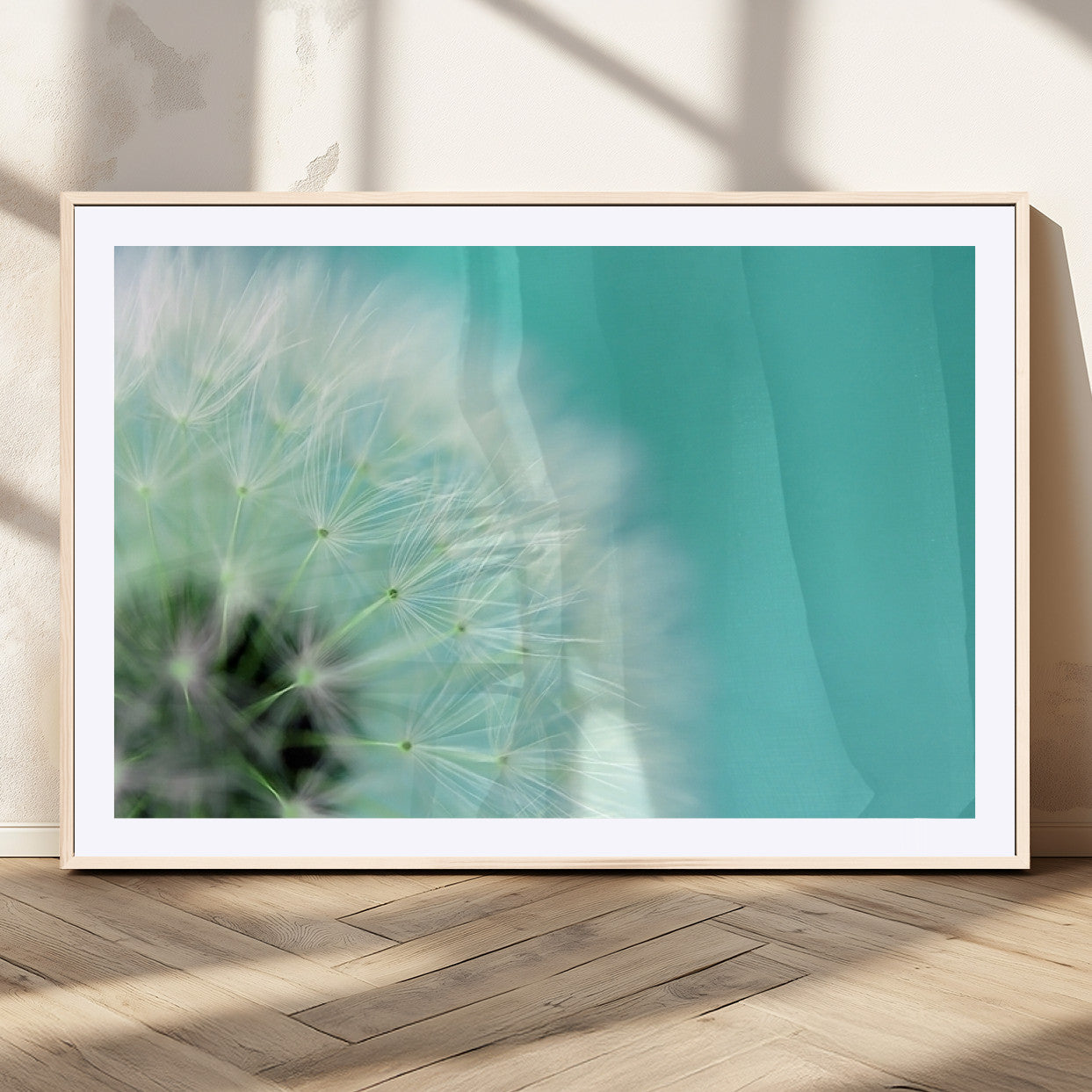 MGC-FP-36x24 - DANDELION Flower Wall Art Canvas Print, Canvas Dandelion Floral Wall Art