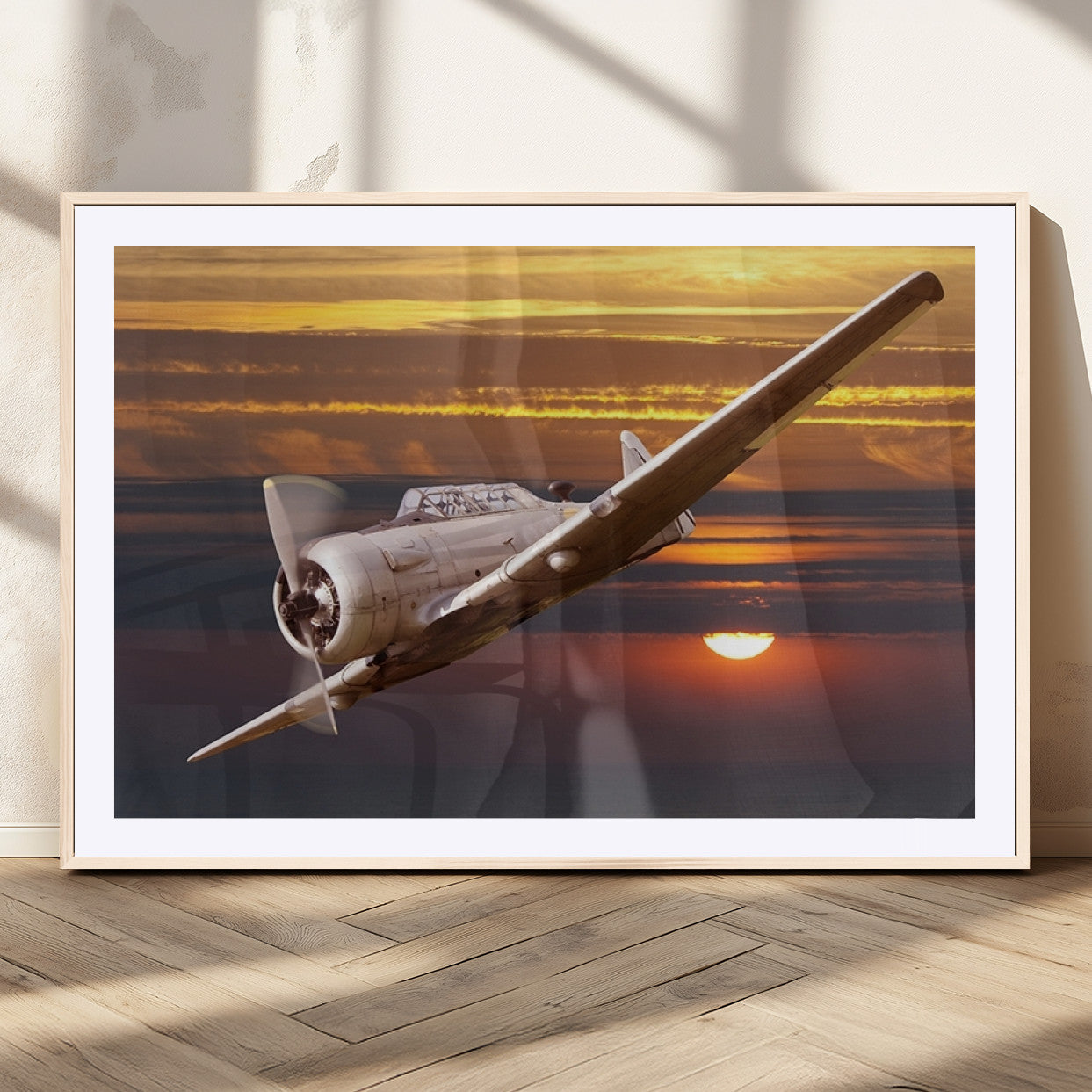 MGC-FP-36x24 - Old War Plane Wall Art Canvas Print