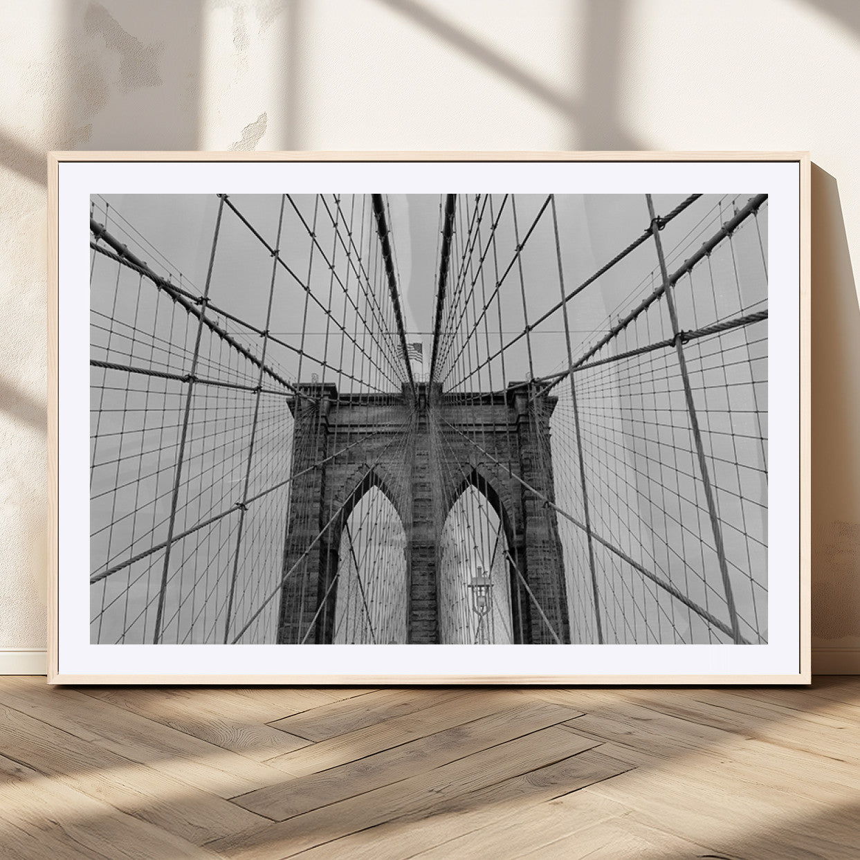 MGC-FP-36x24 - Large Brooklyn Bridge Wall Art Canvas Print