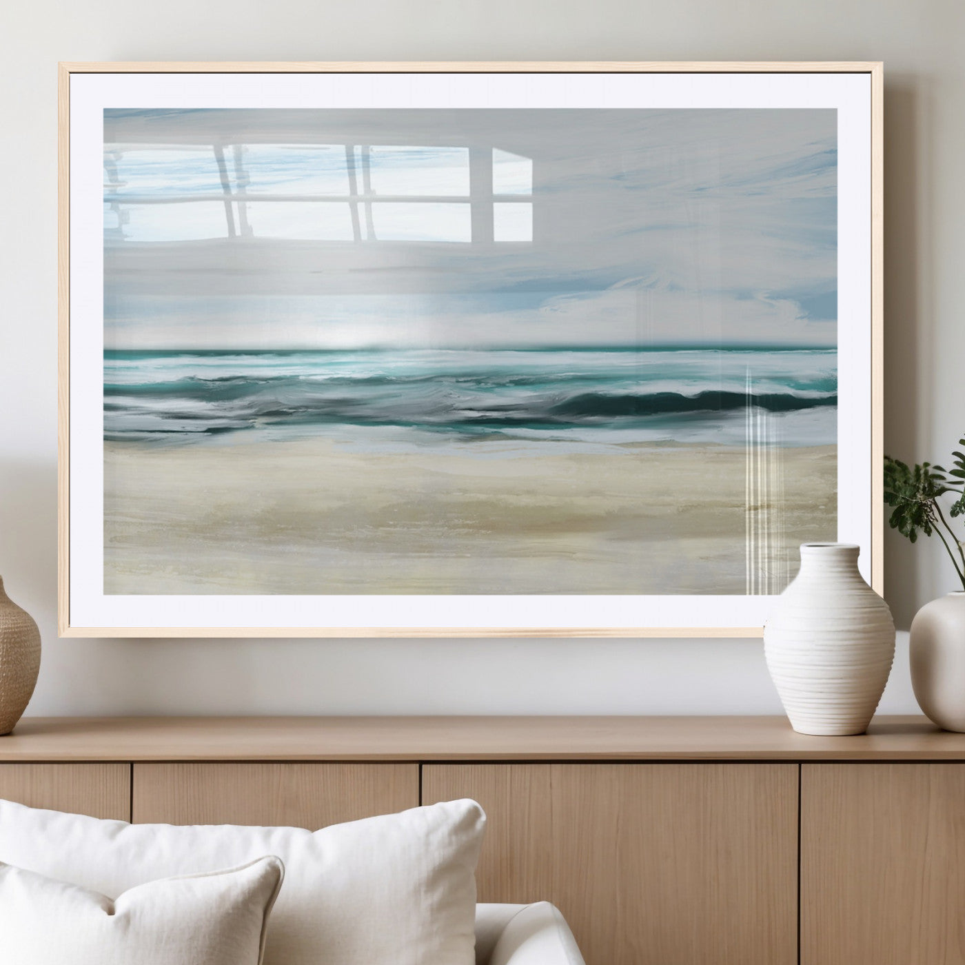 -Ocean Abstract Wall Art Canvas Print