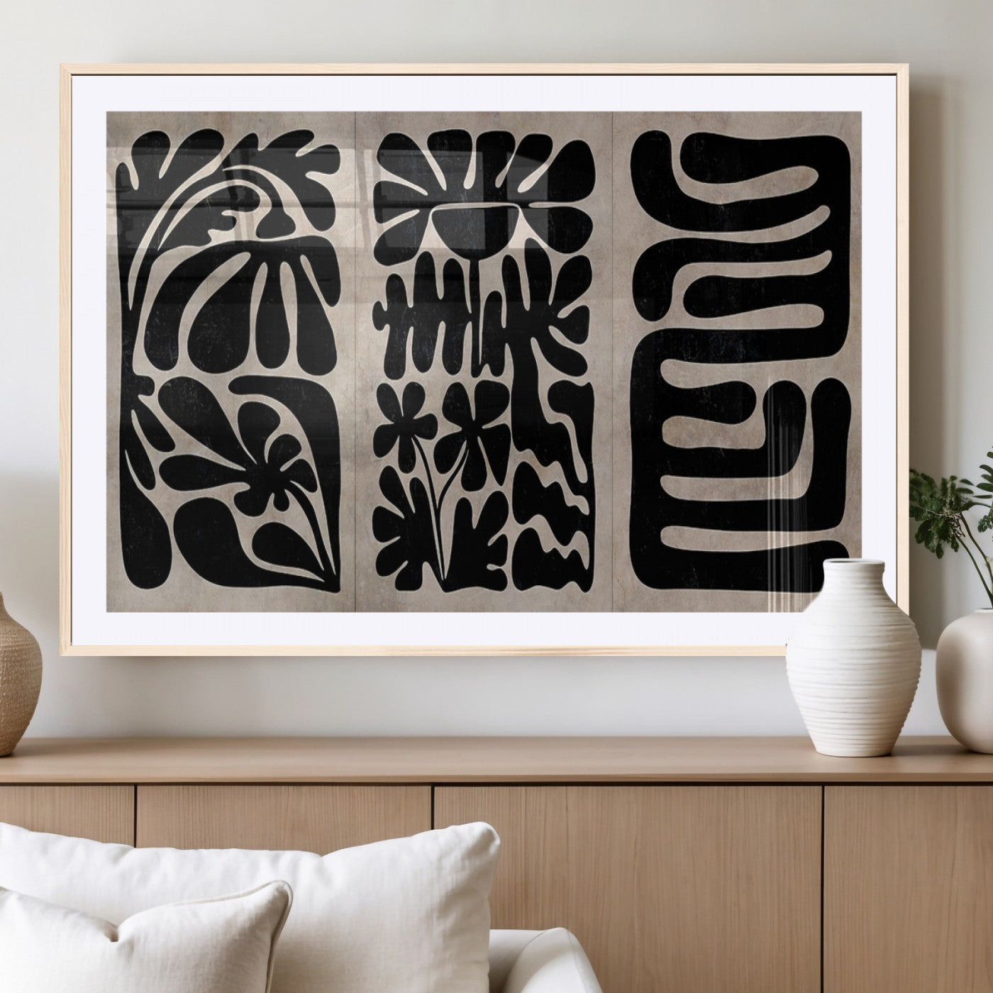 MGC-FP-36x24 - Canvas Print Wall Art Abstract Art Boho, Framed Boho Art Canvas Print