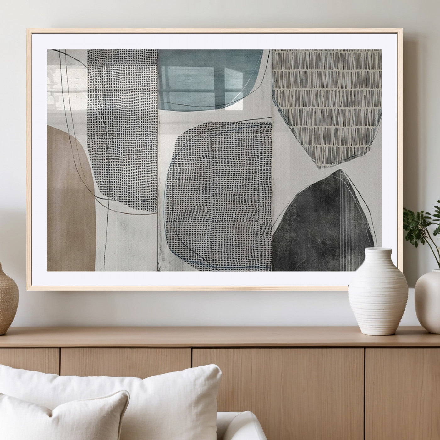 MGC-FP-36x24 - Canvas Print Wall Art Abstract Art Boho, Framed Boho Decor Canvas Print