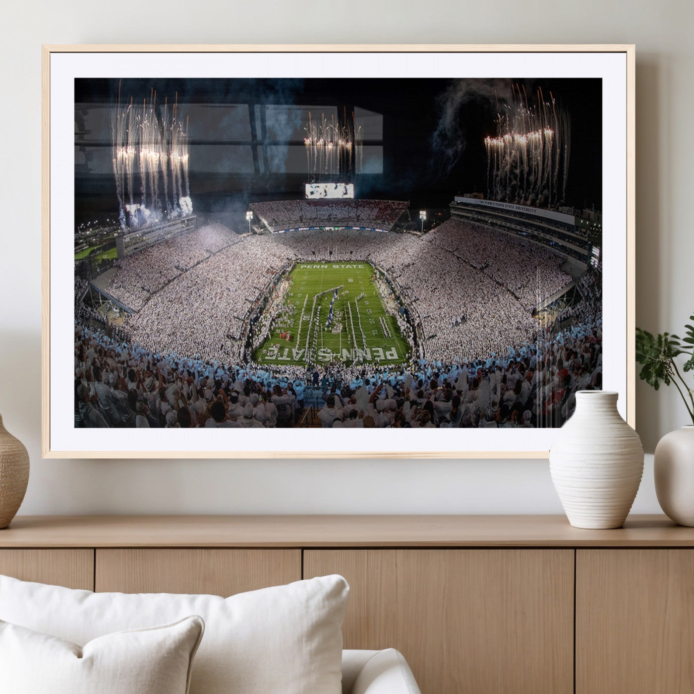 MGC-FP-36x24 - Penn Stadium Football Wall Art Canvas Print, Pennsylvania University Football Stadium