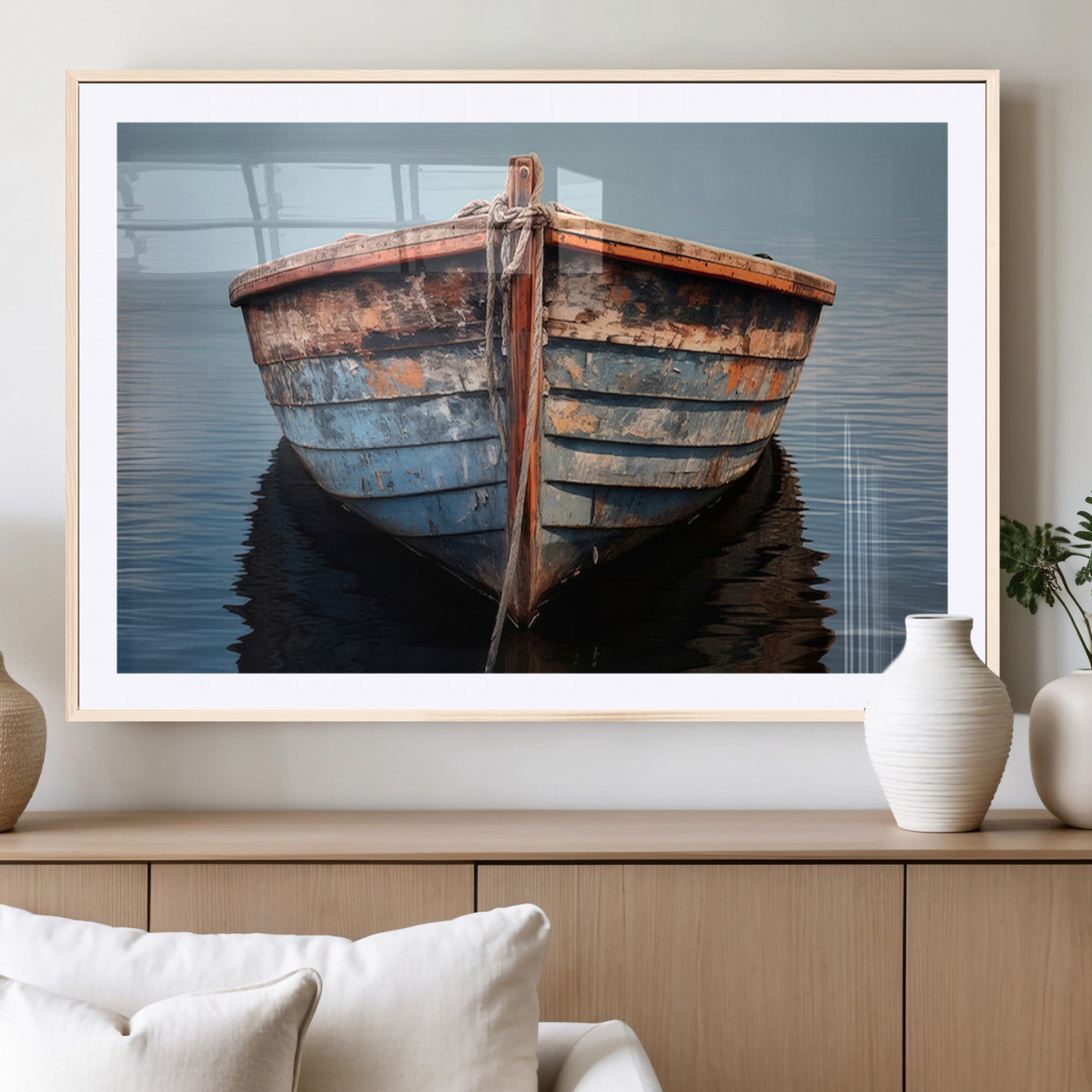 MGC-FP-36x24 - Stunning Vintage Boat Canvas Print | Nautical Wall