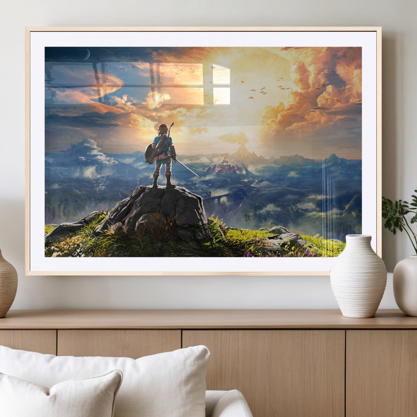 MGC-FP-36x24 - Legend of Zelda Breath of the Wild Game Wall Art Canvas, Legend of Zelda Canvas Print