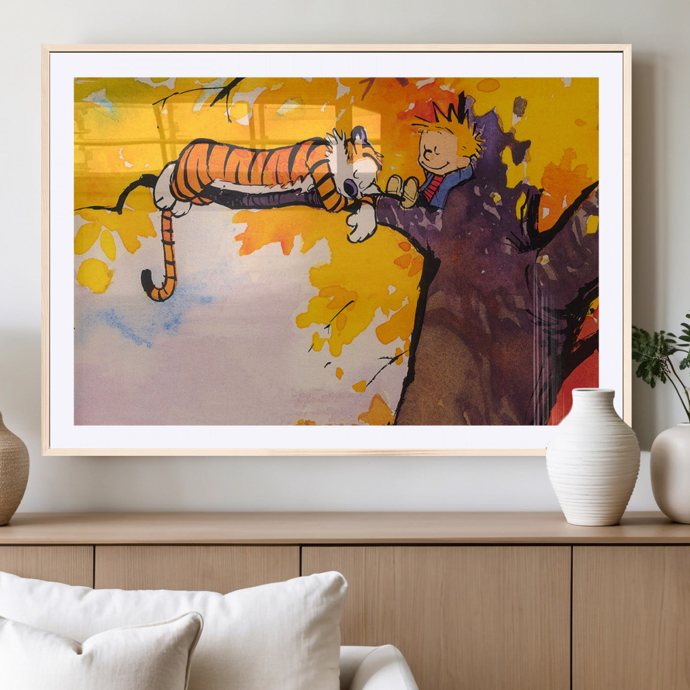 MGC-FP-36x24 - High-Quality Giclee Canvas Print for Stunning Home Decor, Framed Calvin Wall Art
