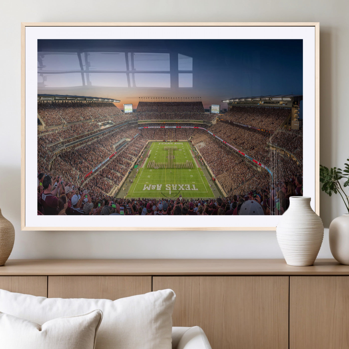 MGC-FP-36x24 - Kyle Field Wall Art Print | Large Texas A&M Aggies Football Canvas Print for Sports Enthusiasts |